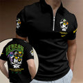 Oregon Ducks Men's Basketball x Grateful Ducks Steal Your Face Zip Polo Shirt – TANTN21295