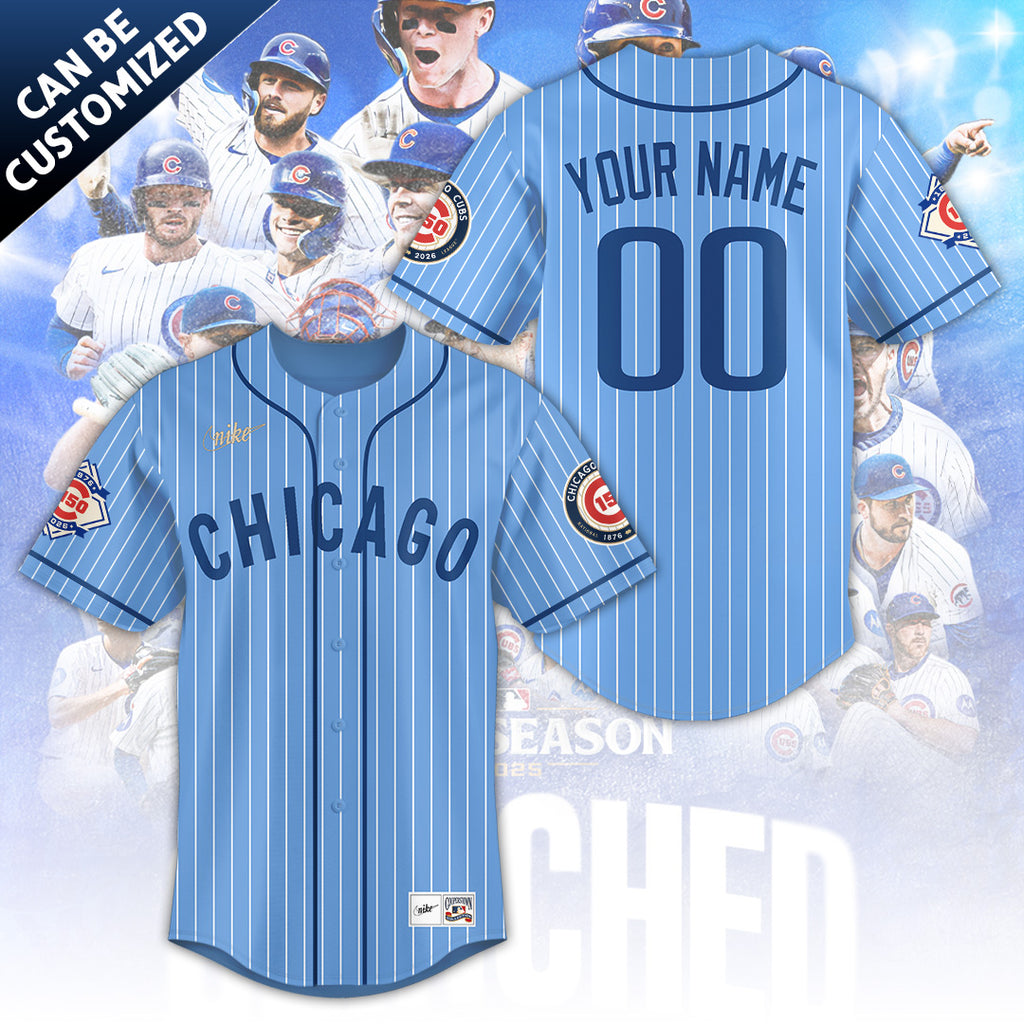 Personalized Chicago Cubs 150th Anniversary Baseball Jersey – TANTN21331