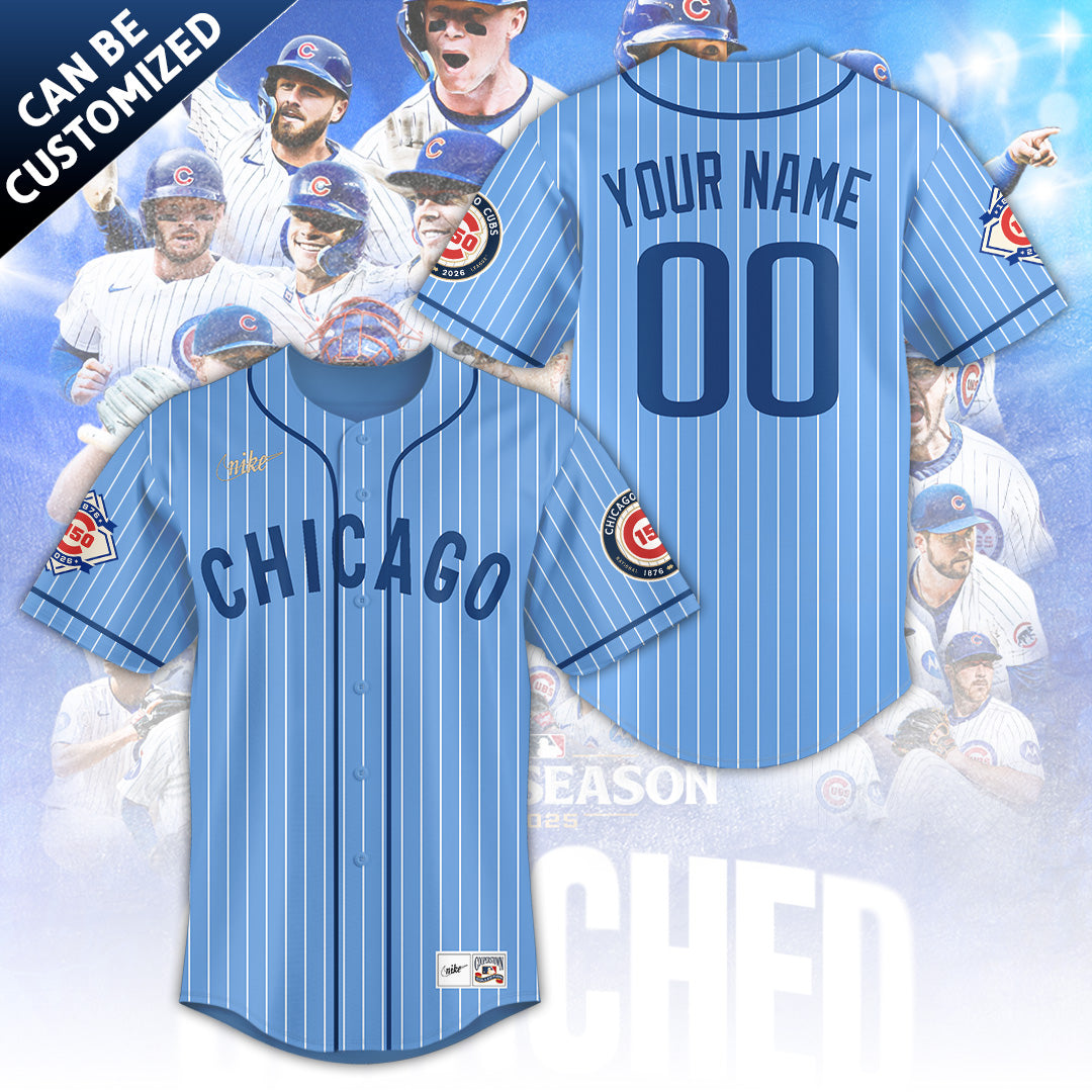Personalized Chicago Cubs 150th Anniversary Baseball Jersey – TANTN21331
