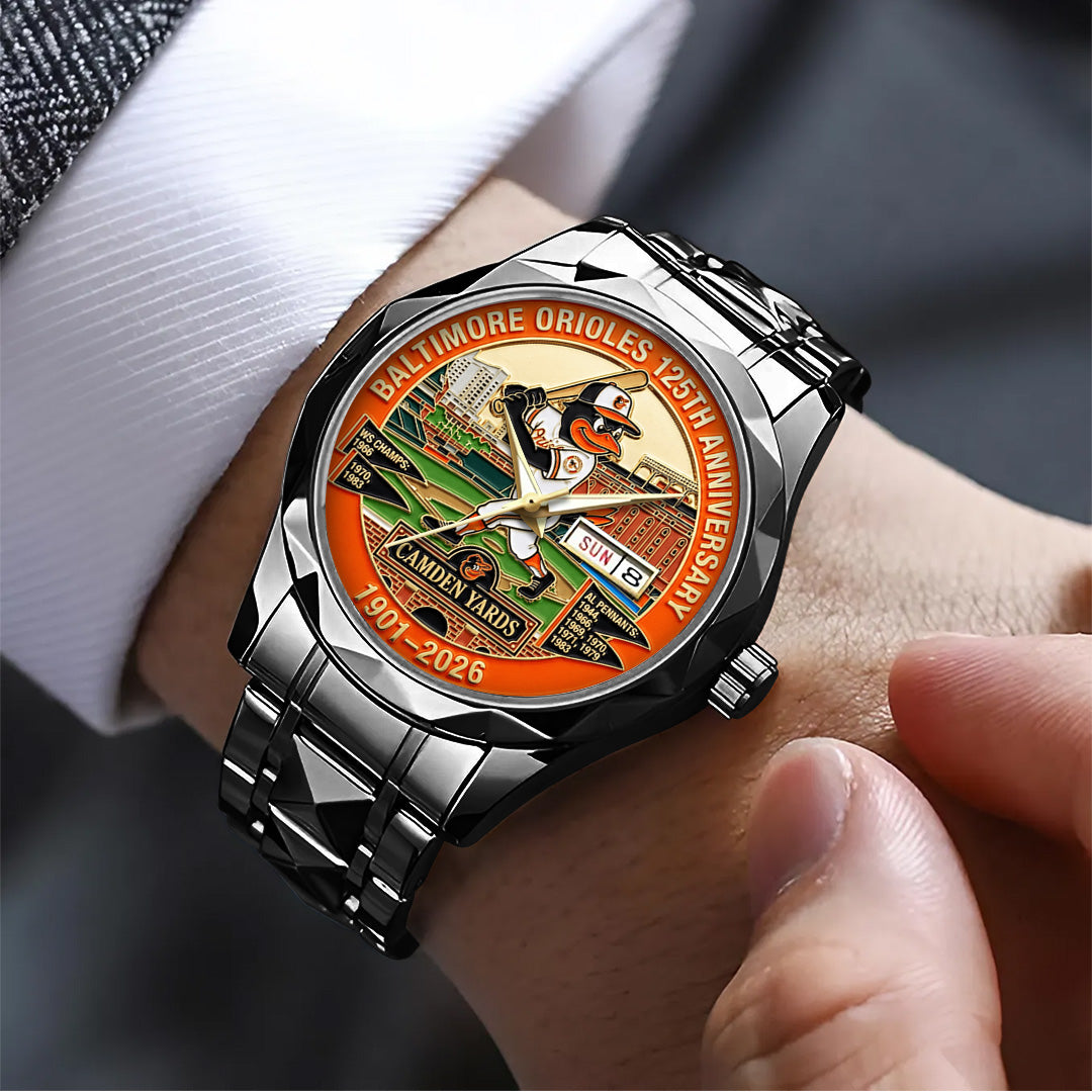 Baltimore Orioles 125th Anniversary 2026 Alloy Luxury Quartz Watch – TANTN21336