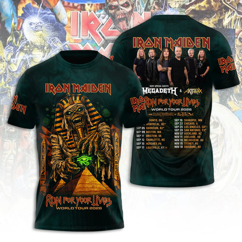 Iron Maiden Tour 2026 3D Apparel – TANTN21340