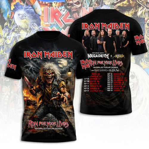 Iron Maiden Tour 2026 3D Apparel – TANTN21342
