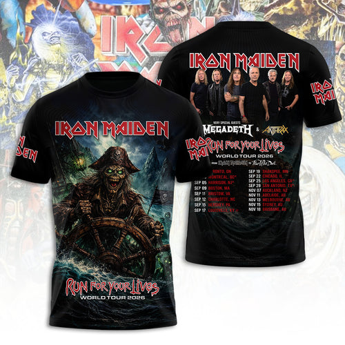 Iron Maiden Tour 2026 3D Apparel – TANTN21344