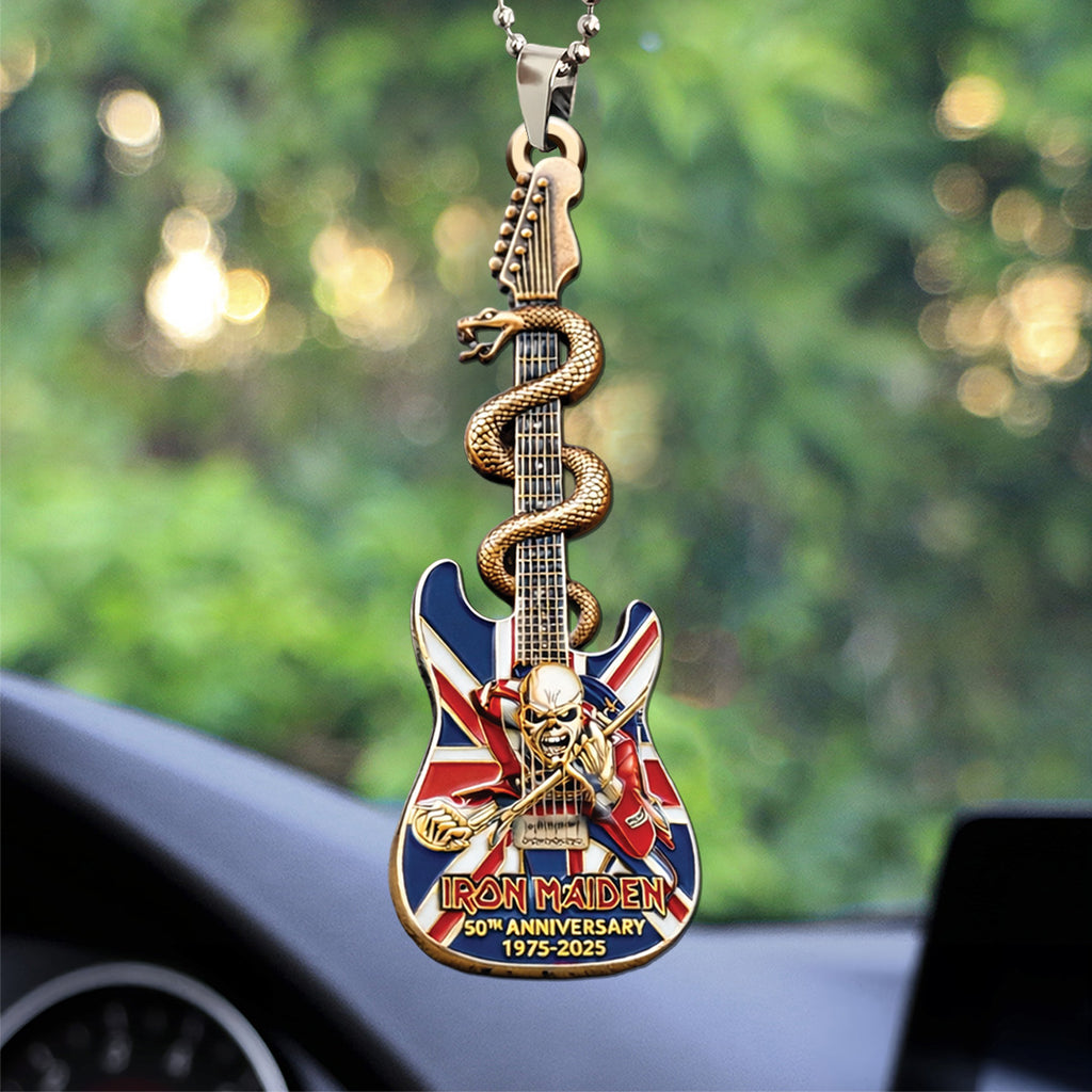 Iron Maiden 50th Anniversary Custom shape 2-sided Acrylic Car Ornament – TANTN21427