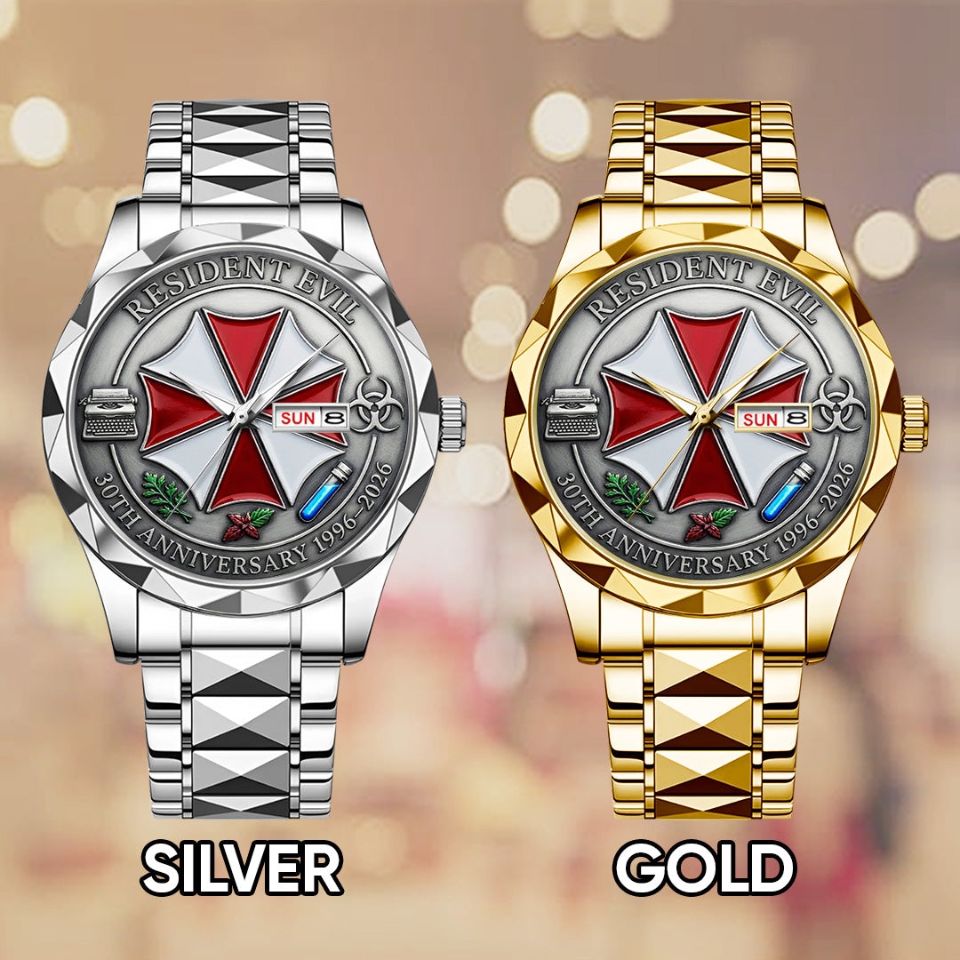 Resident Evil Requiem 30th Anniversary Alloy Luxury Quartz Watch – TANTN21442