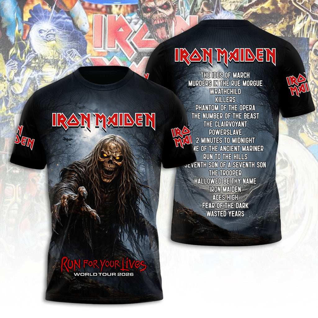 Iron Maiden Tour 2026 3D Apparel – TANTN21465