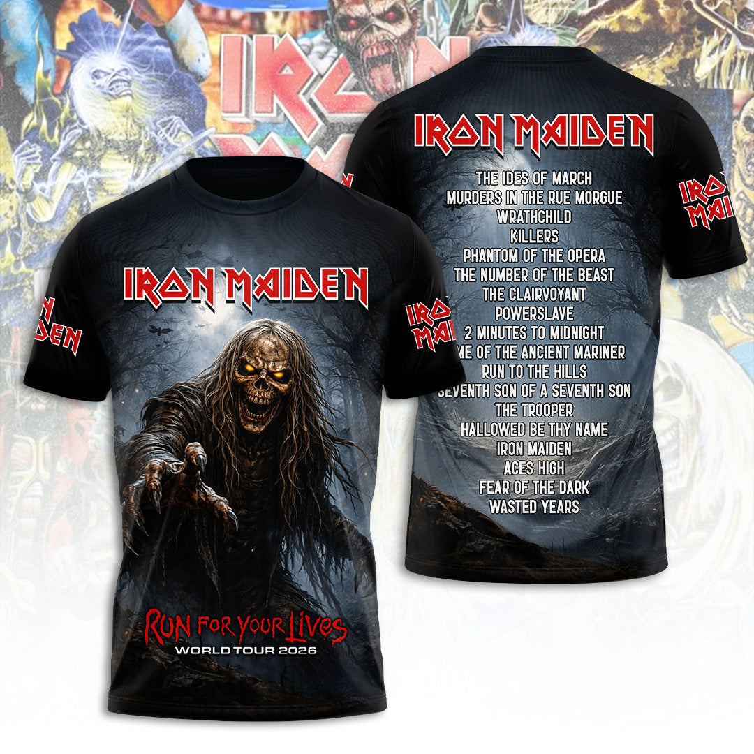 Iron Maiden Tour 2026 3D Apparel – TANTN21465
