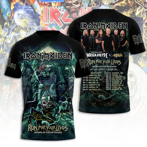 Iron Maiden Tour 2026 3D Apparel – TANTN21468