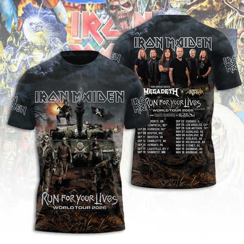 Iron Maiden Tour 2026 3D Apparel – TANTN21474