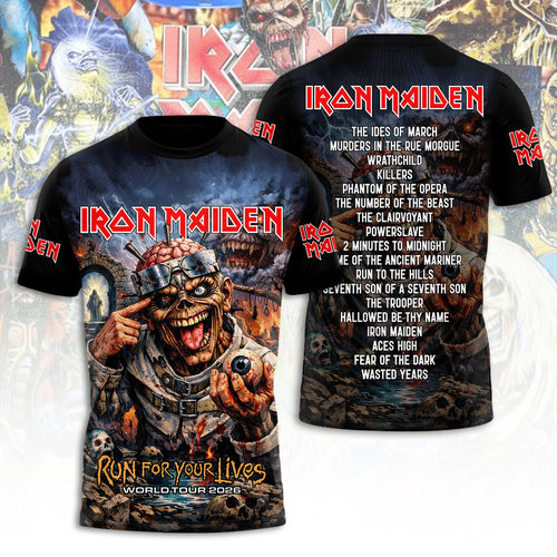 Iron Maiden Tour 2026 3D Apparel – TANTN21506