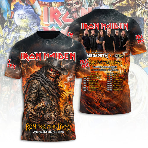 Iron Maiden Tour 2026 3D Apparel – TANTN21509