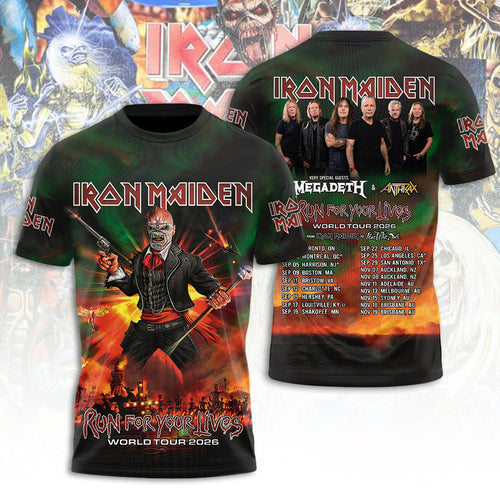 Iron Maiden Tour 2026 3D Apparel – TANTN21541