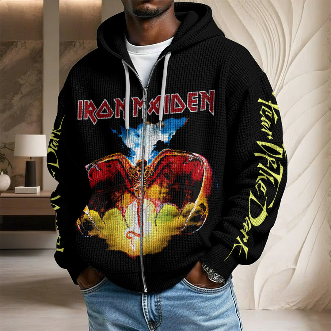 Iron Maiden 3D Unisex Waffle Hoodie – TANTN21645
