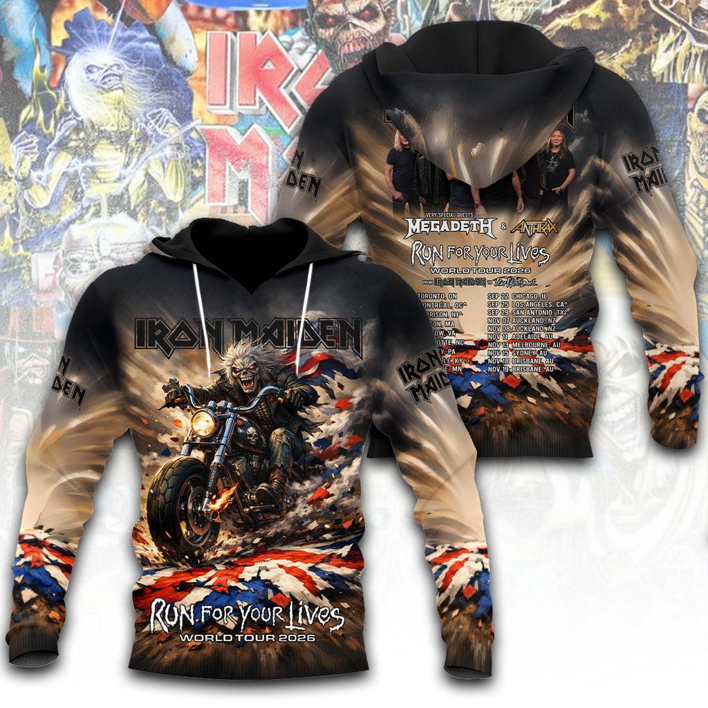 Iron Maiden Tour 2026 3D Apparel – TANTN21648