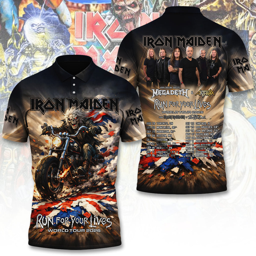Iron Maiden Tour 2026 3D Apparel – TANTN21648