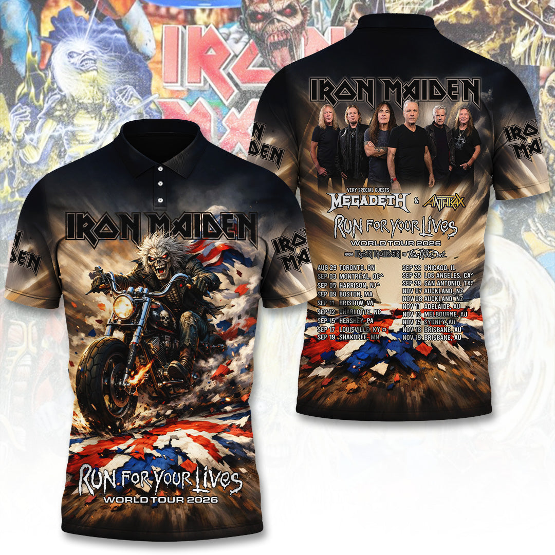 Iron Maiden Tour 2026 3D Apparel – TANTN21648
