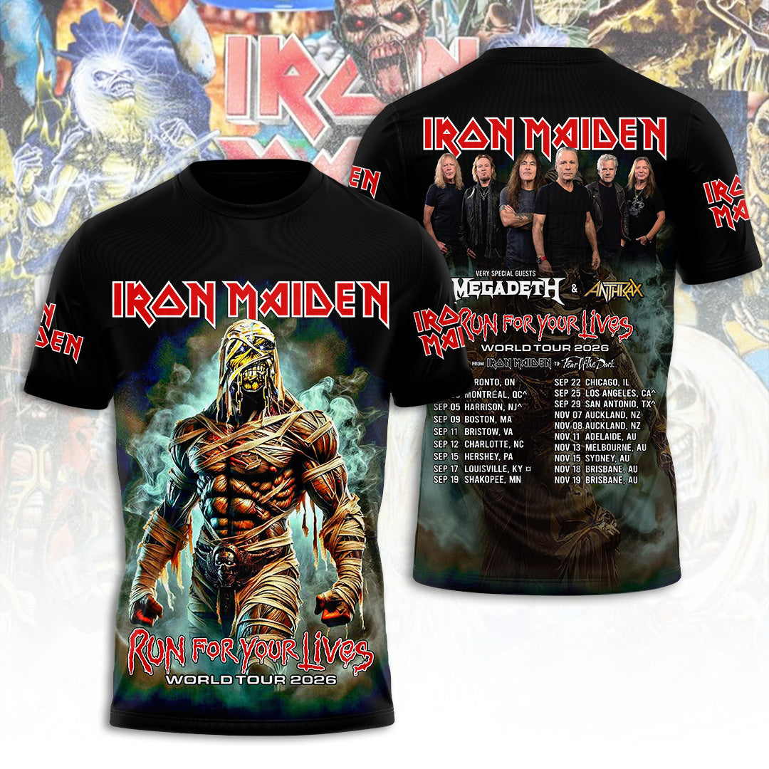 Iron Maiden Tour 2026 3D Apparel – TANTN21662