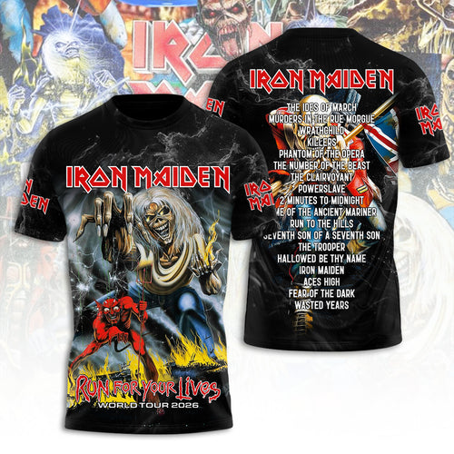 Iron Maiden Tour 2026 3D Apparel – TANTN21663