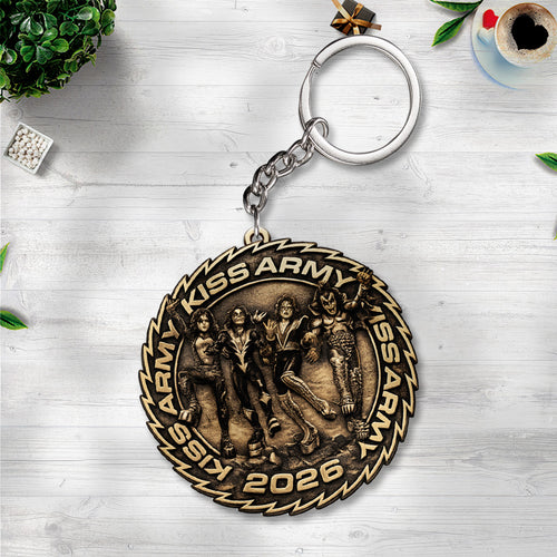 KISS Army Custom Shape 2-sided Keychain – TANTN21692
