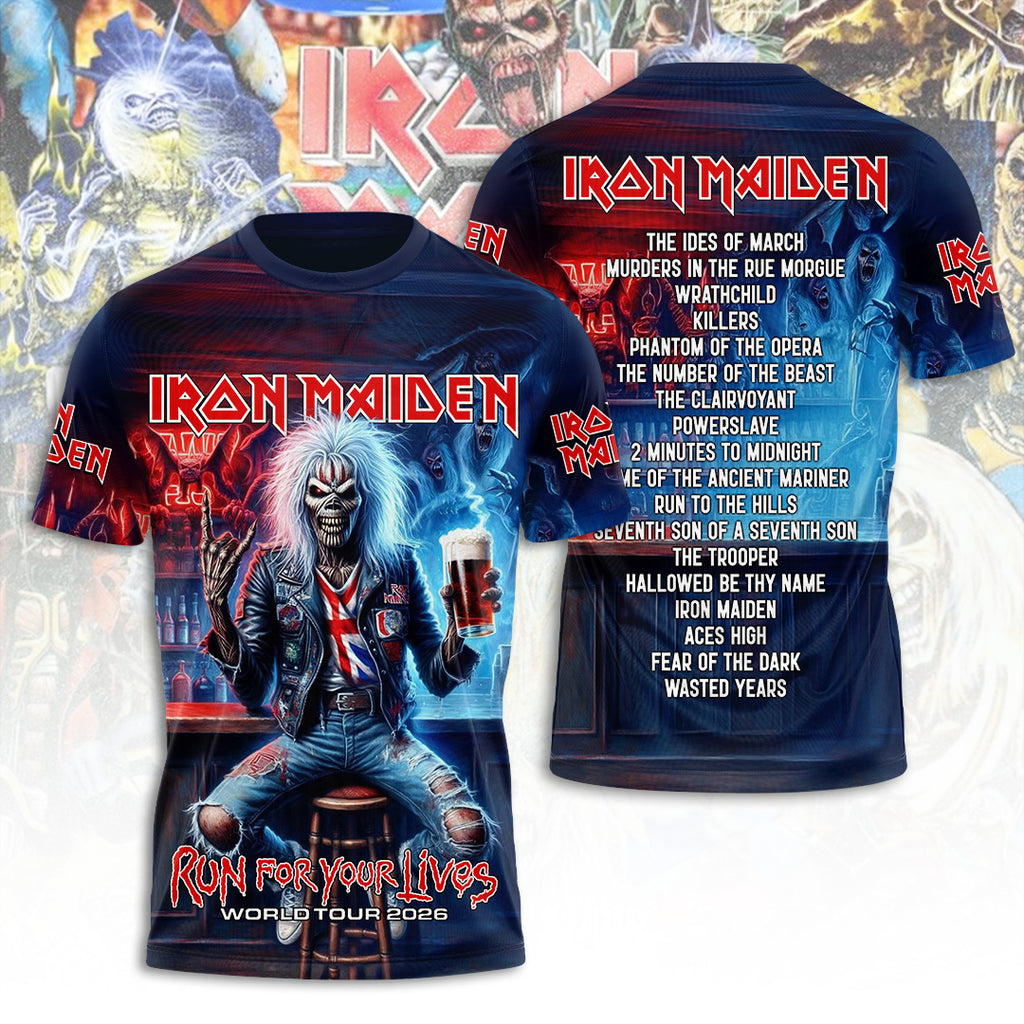 Iron Maiden Tour 2026 3D Apparel – TANTN21713