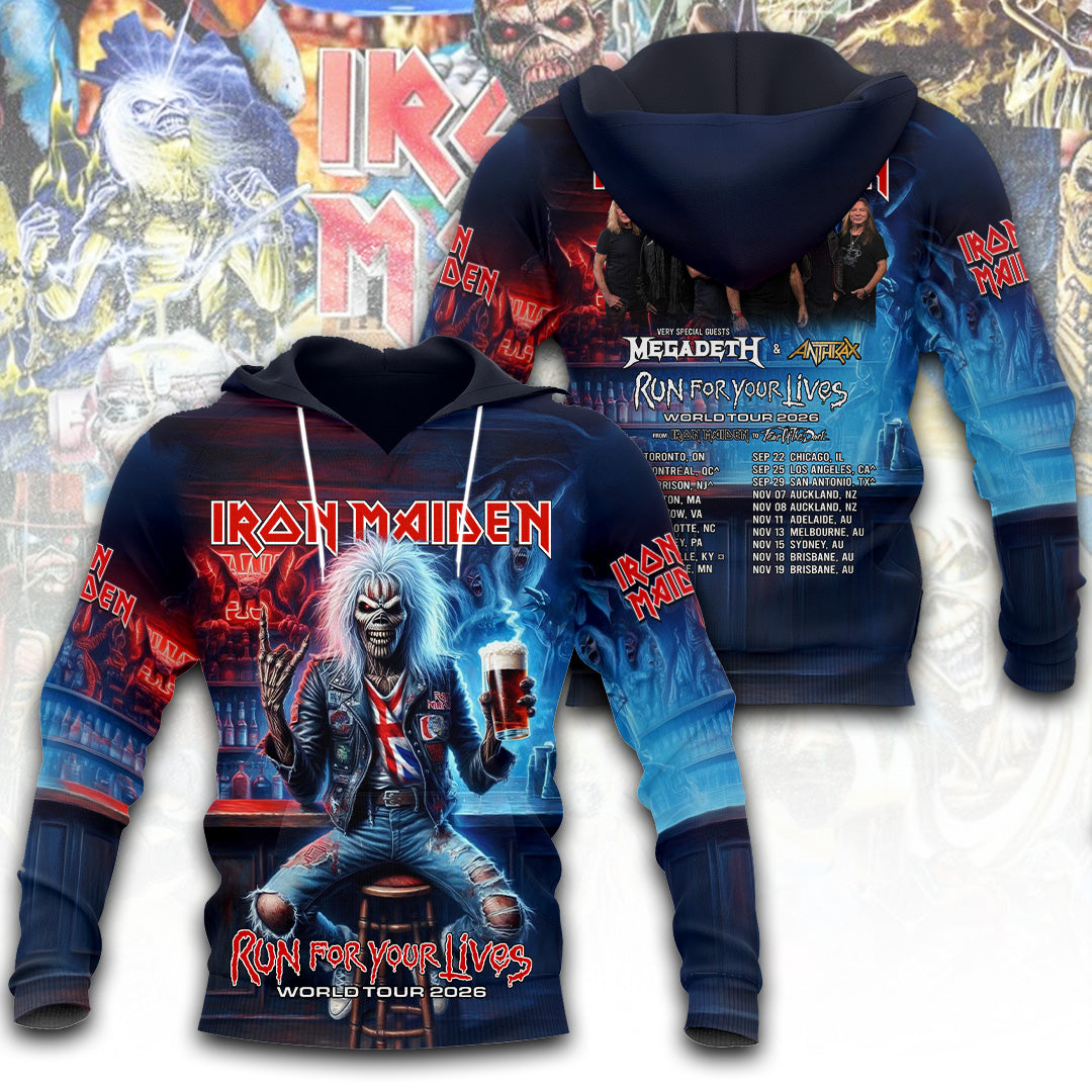 Iron Maiden Tour 2026 3D Apparel – TANTN21714