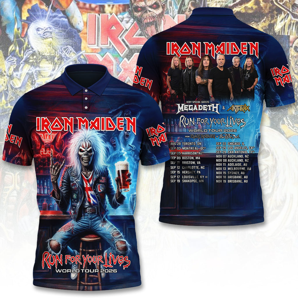 Iron Maiden Tour 2026 3D Apparel – TANTN21714