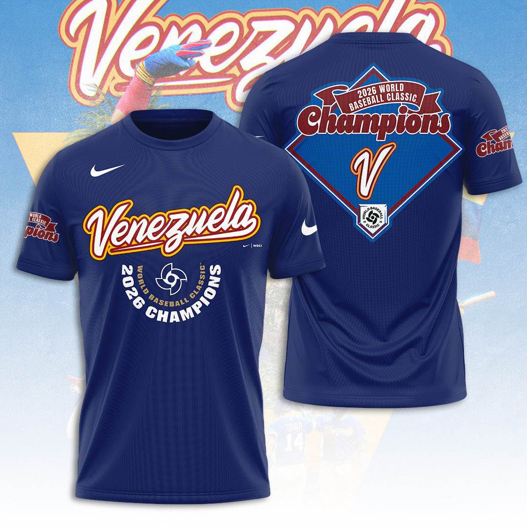 Venezuela 2026 World Baseball Classic Champions 3D Apparel – TANTN21751