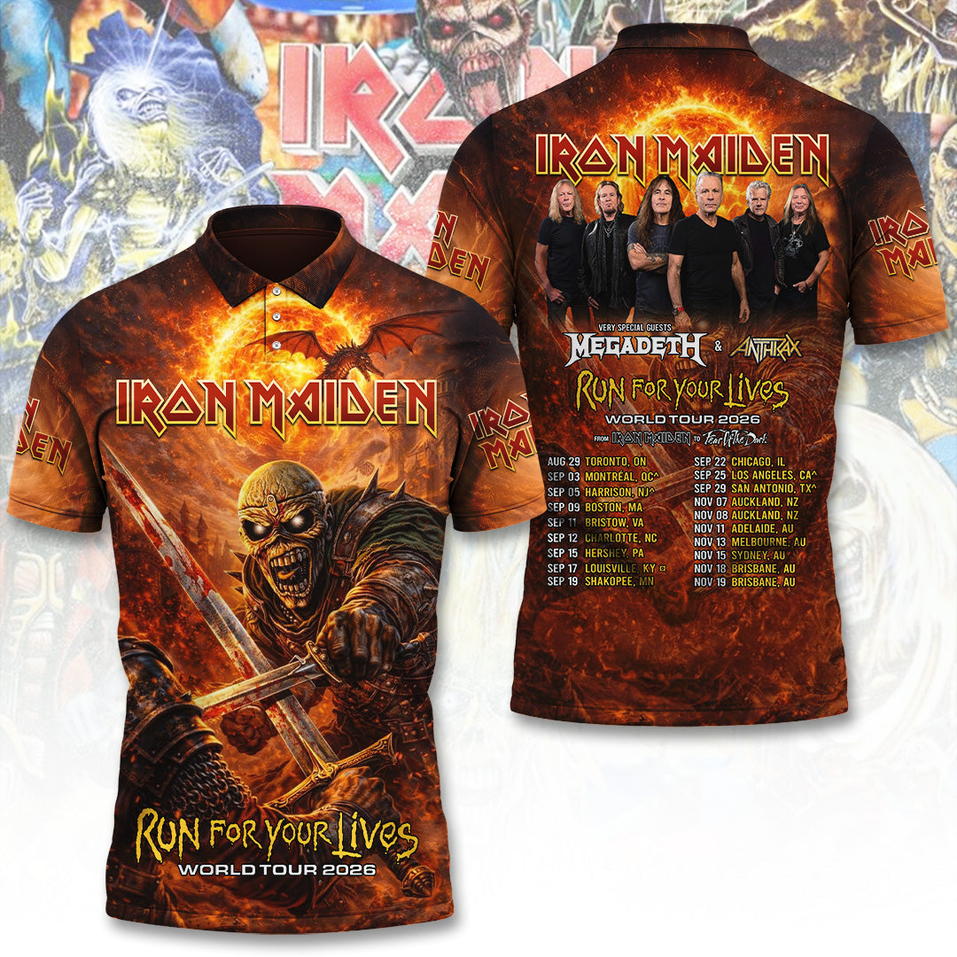 Iron Maiden Tour 2026 3D Apparel – TANTN21812