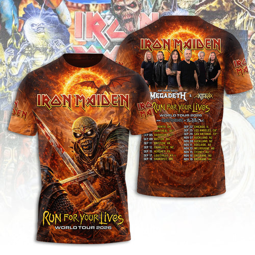 Iron Maiden Tour 2026 3D Apparel – TANTN21812