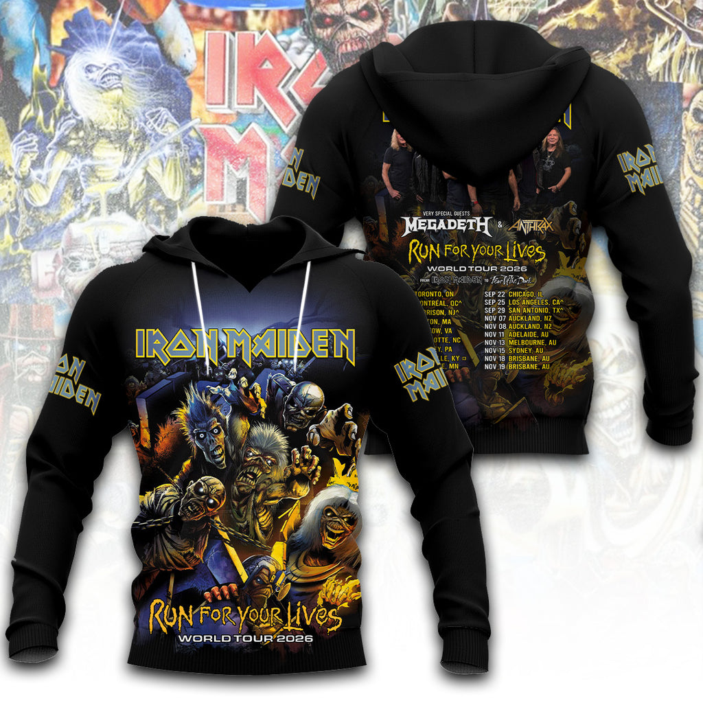 Iron Maiden Tour 2026 3D Apparel – TANTN21830