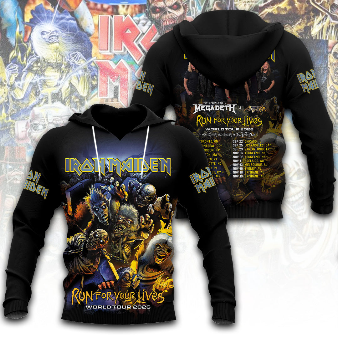 Iron Maiden Tour 2026 3D Apparel – TANTN21830