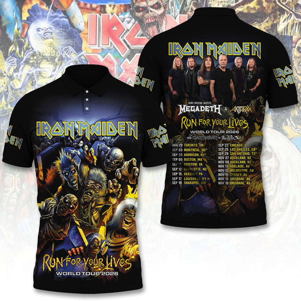 Iron Maiden Tour 2026 3D Apparel – TANTN21830