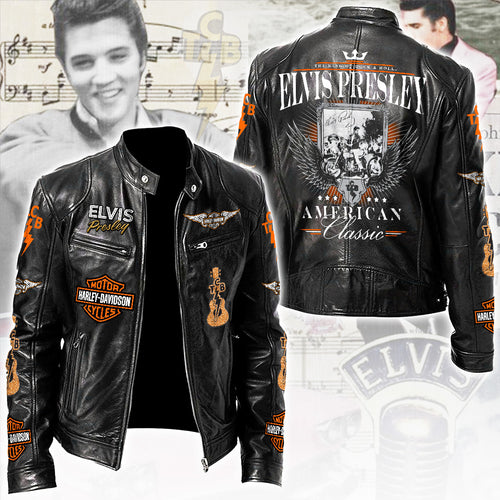 Elvis Presley Motorcycle Leather Jacket – TANTN21887
