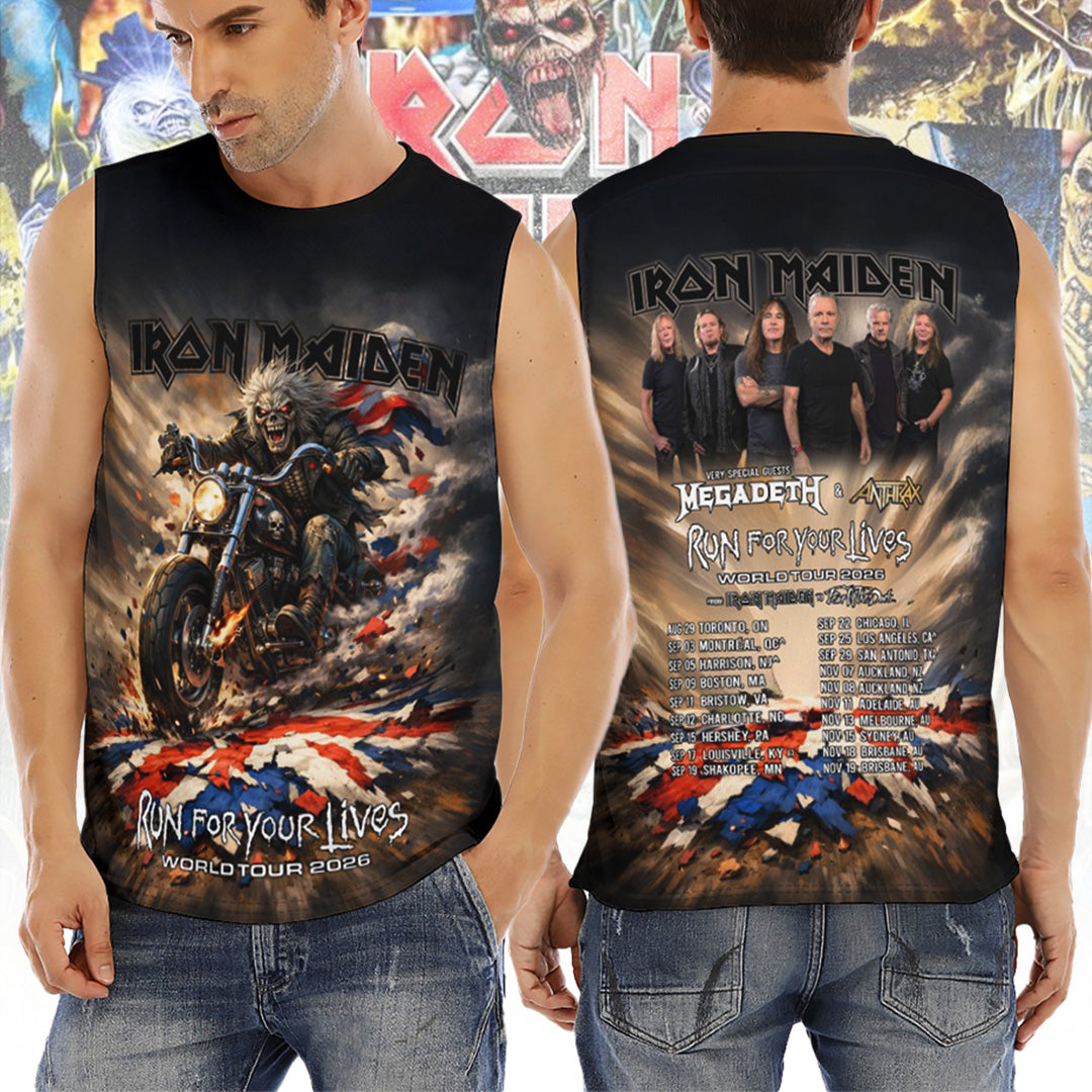 Iron Maiden 3D O-neck Tank Top – TANTN21977