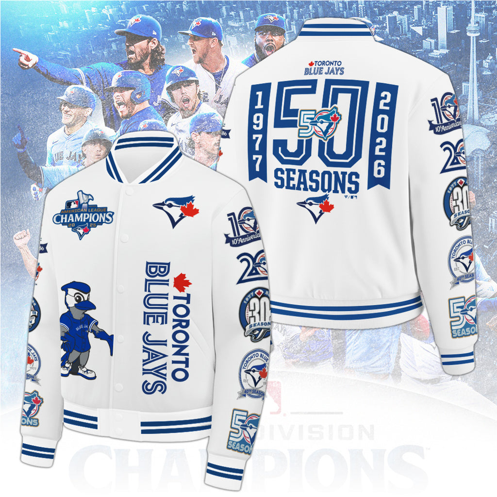 Toronto Blue Jays 50th Anniversary Varsity Jacket – TANTN22114