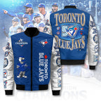 Toronto Blue Jays 50th Anniversary 3D Bomber Jacket – TANTN22116