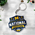 Michigan Wolverines 2026 Men's Basketball National Champions Custom Shape 2-sided Keychain – TANTN22128