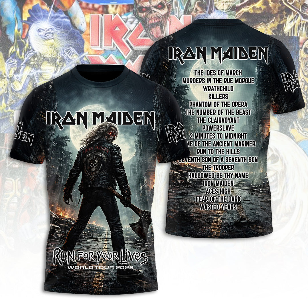 Iron Maiden Tour 2026 3D Apparel – TANTN22201