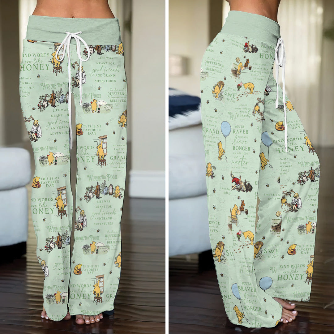 Winnie-the-Pooh High-Waisted Straight-Leg Trousers – TANTN22230