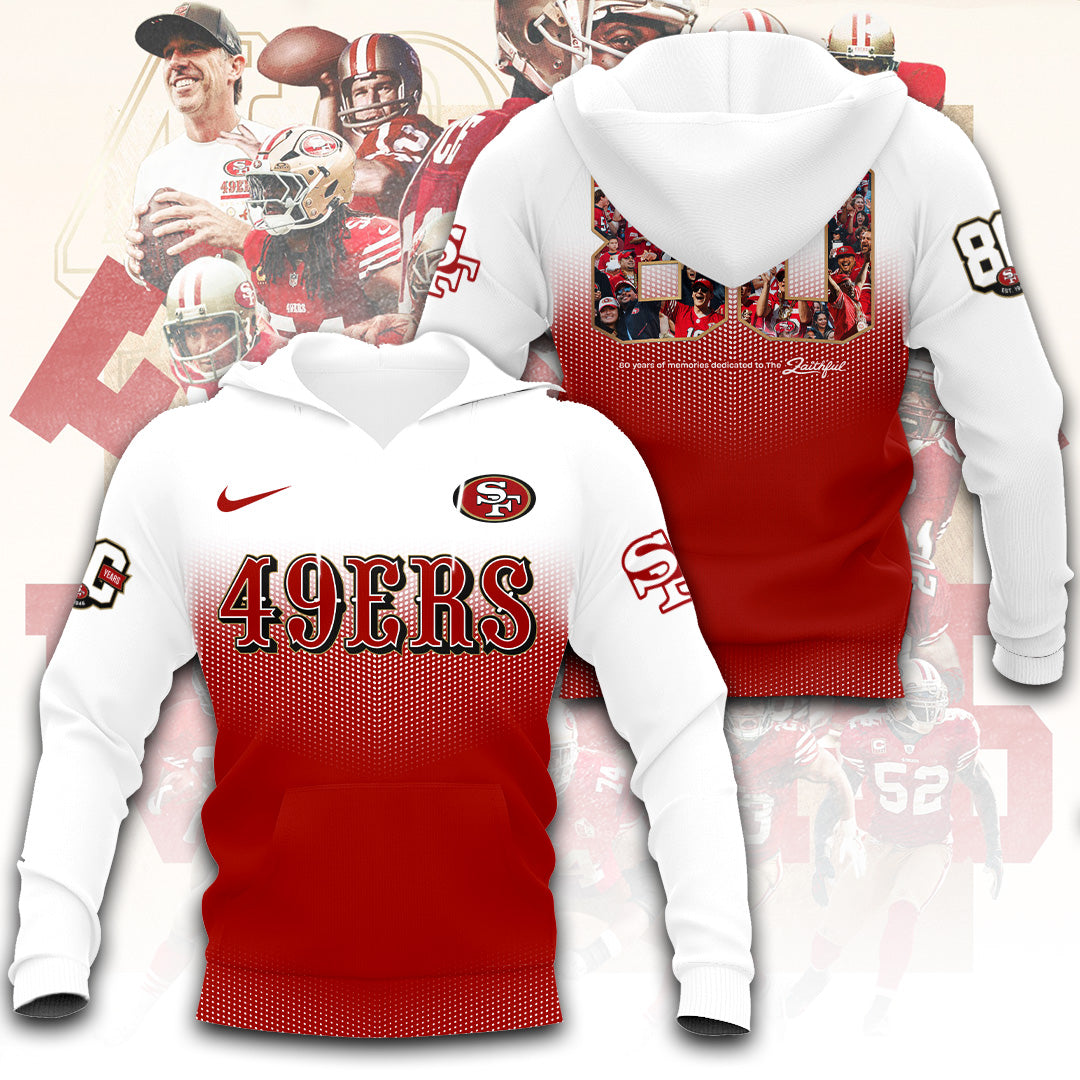 San Francisco 49ers 80th Anniversary 3D Apparel – TANTN22256