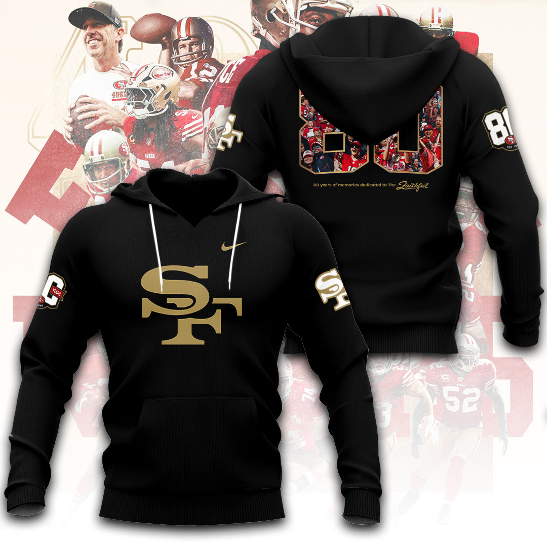 San Francisco 49ers 80th Anniversary 3D Apparel – TANTN22257
