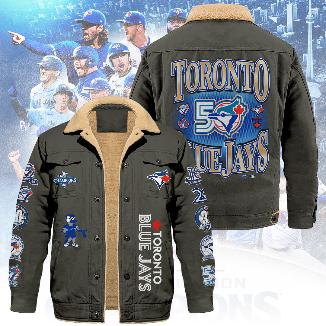 Toronto Blue Jays 50th Anniversary 2D Cargo Fleece Jacket – TANTN22270