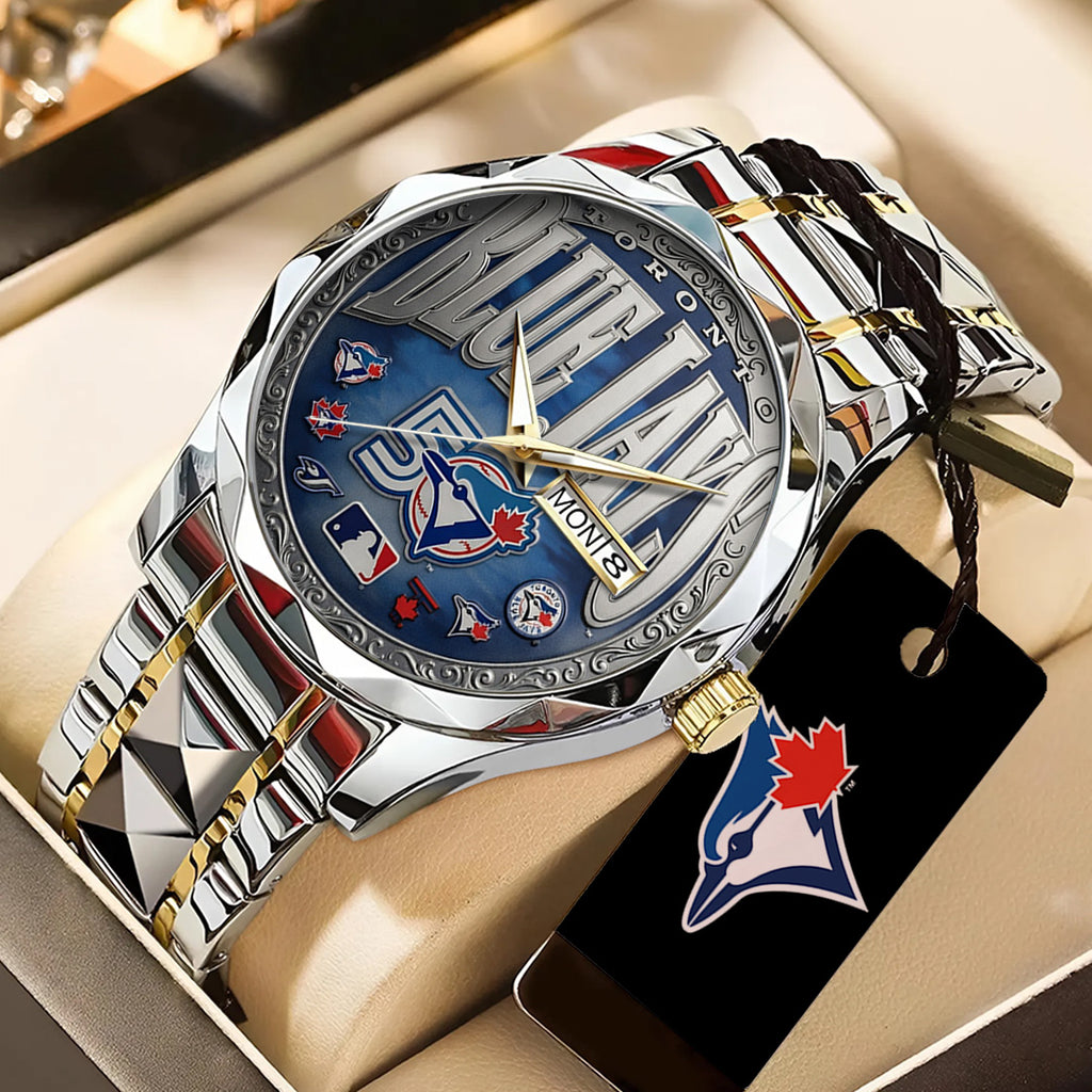 Toronto Blue Jays 50th Anniversary Alloy Luxury Quartz Watch – TANTN22422