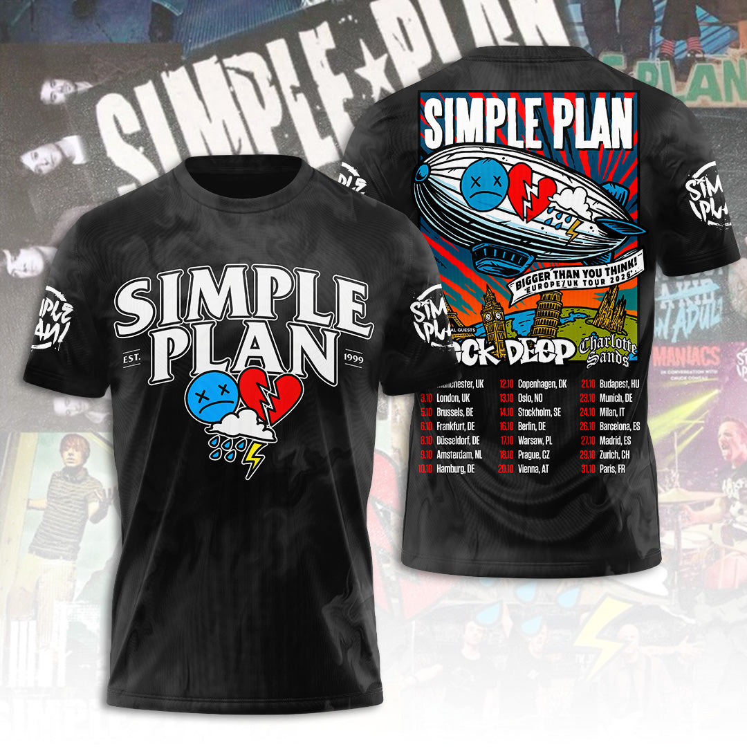 Simple Plan Tour 2026 3D Apparel – TANTN22598