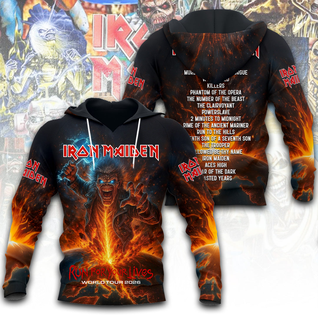 Iron Maiden Tour 2026 3D Apparel – TANTN22707