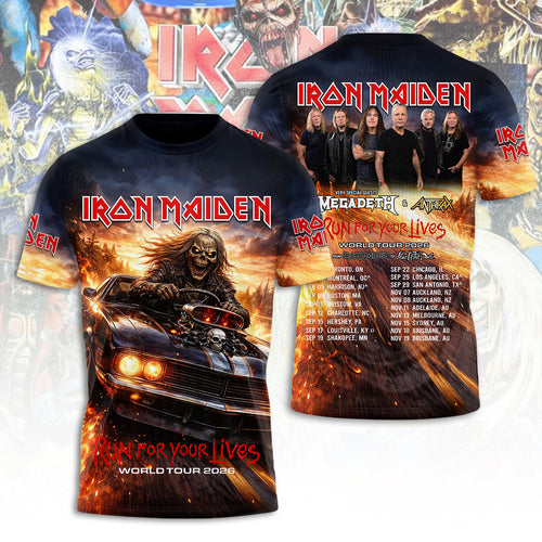Iron Maiden Tour 2026 3D Apparel – TANTN22708