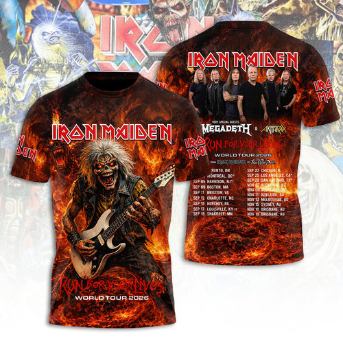 Iron Maiden Tour 2026 3D Apparel – TANTN22710