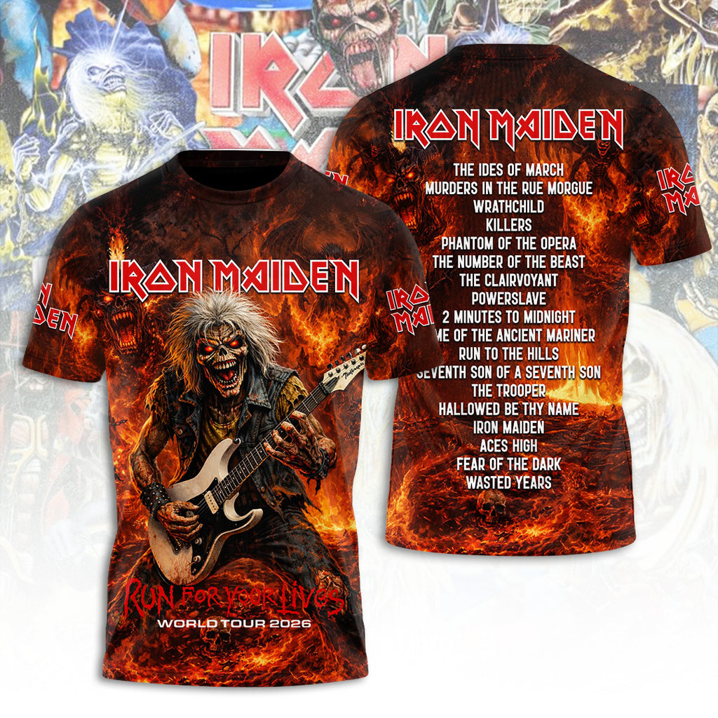 Iron Maiden Tour 2026 3D Apparel – TANTN22711