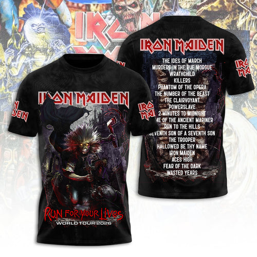 Iron Maiden Tour 2026 3D Apparel – TANTN22798