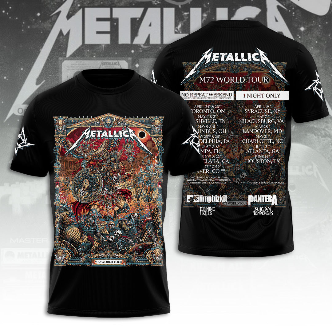 Metallica Tour 2026 3D Apparel – TANTN22878